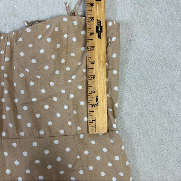 NEW Francesca’s Mi Ami Maxi Spaghetti Strap Side Slit Polka Dot Dress Size XL - Picture 8 of 12